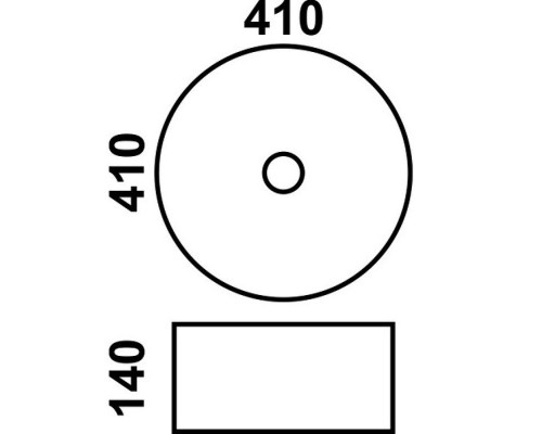 Заказать Раковина-чаша CeramaLux 41 J2023 Золотая матовая в магазине сантехники Santeh-Crystal.ru