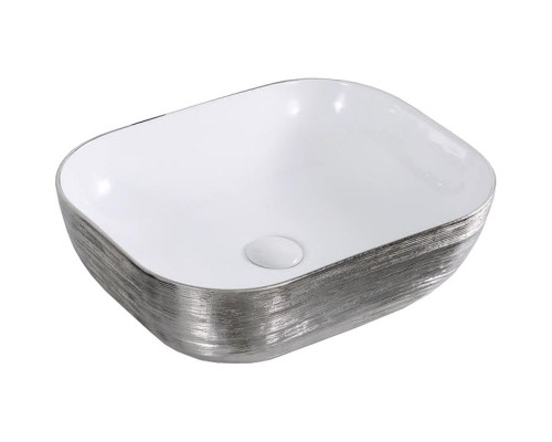 Приобрести Раковина-чаша CeramaLux 46 D1333H131 Серебро Белая в магазине сантехники Santeh-Crystal.ru