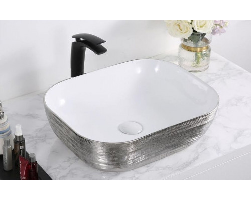 Приобрести Раковина-чаша CeramaLux 46 D1333H131 Серебро Белая в магазине сантехники Santeh-Crystal.ru