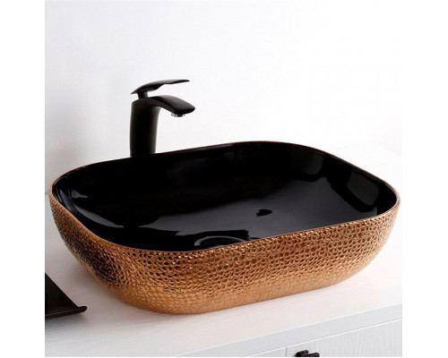 Купить Раковина-чаша CeramaLux 50 D1302H024 Медь Черная в магазине сантехники Santeh-Crystal.ru