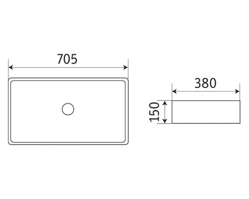 Купить Раковина-чаша CeramaLux 70 78576 Белая глянцевая в магазине сантехники Santeh-Crystal.ru