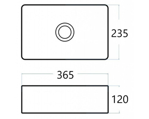 Купить Раковина-чаша CeramaLux 36 6230 Белая глянцевая в магазине сантехники Santeh-Crystal.ru
