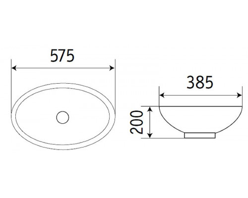Купить Раковина CeramaLux 60 540QA Белая глянцевая в магазине сантехники Santeh-Crystal.ru