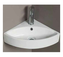 Раковина CeramaLux 50 78378 угловая Белая глянцевая