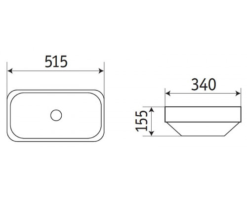 Заказать Раковина CeramaLux 50 E408D Белая глянцевая в магазине сантехники Santeh-Crystal.ru
