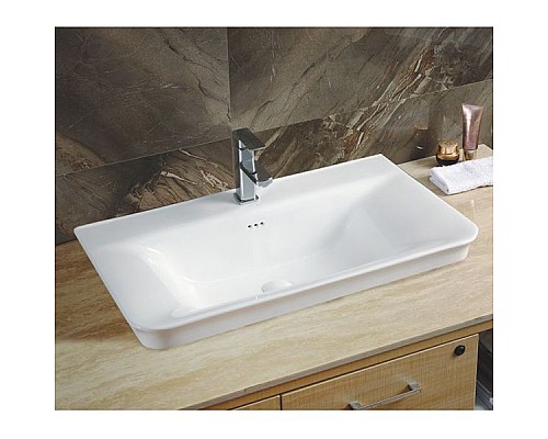 Купить Раковина CeramaLux 60 NY J851 - 60 Белая в магазине сантехники Santeh-Crystal.ru