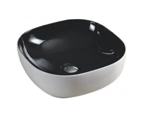 Заказать Раковина-чаша CeramaLux 43 360 Черная Белая в магазине сантехники Santeh-Crystal.ru
