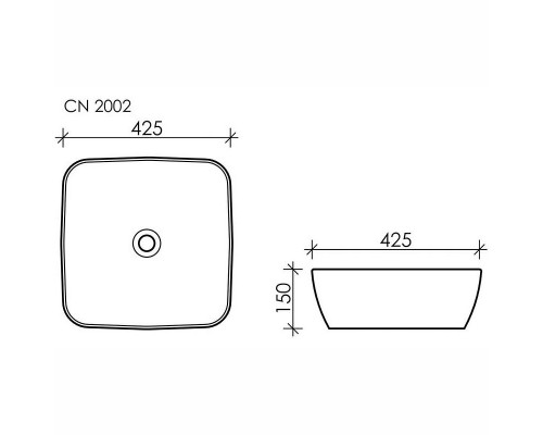Приобрести Раковина Ceramica Nova Form 42 CN2002 Белая в магазине сантехники Santeh-Crystal.ru