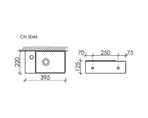 Раковина Ceramicanova Element 40 CN5046 Белая