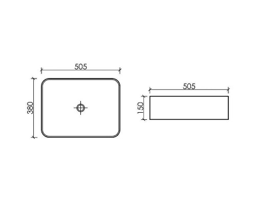 Раковина-чаша Ceramicanova Element 51 CN6052MW Белая матовая