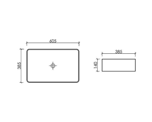 Раковина-чаша Ceramicanova Element 61 CN6065 Белая