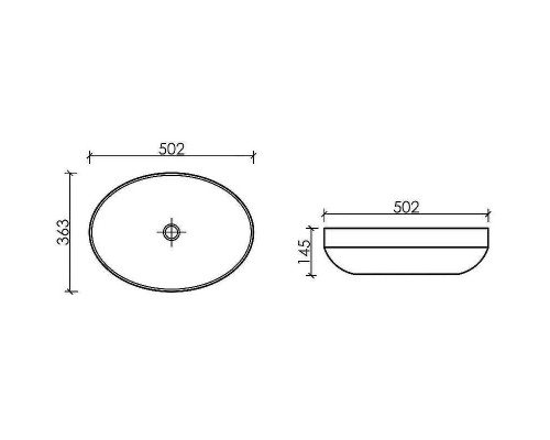 Раковина-чаша Ceramicanova Element 50 CN6056MC Капучино матовая