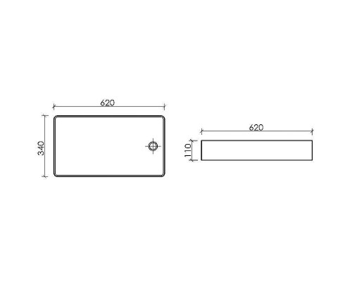 Раковина-чаша Ceramicanova Element 62 CN5048 Белая