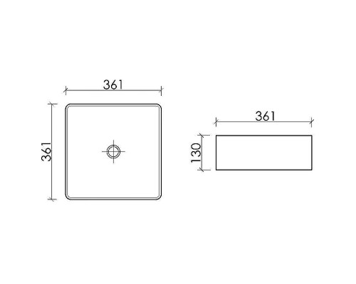 Раковина-чаша Ceramicanova Element 36 CN6068 Белая