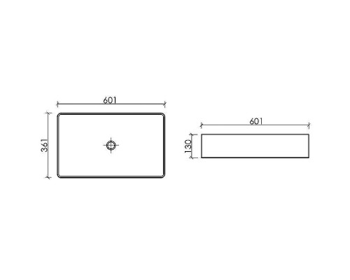 Раковина-чаша Ceramicanova Element 60 CN6070 Белая