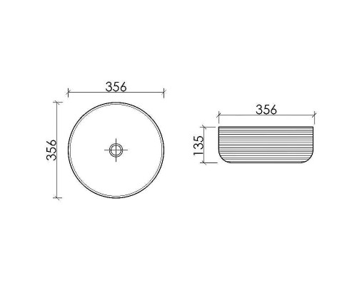 Раковина-чаша Ceramicanova Element 36 CN6073MH Антрацит матовый