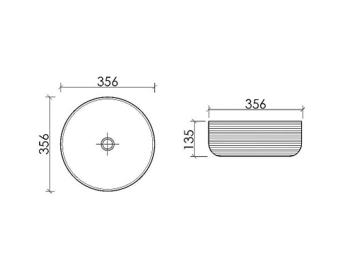 Раковина-чаша Ceramicanova Element 36 CN6073MC Капучино матовая