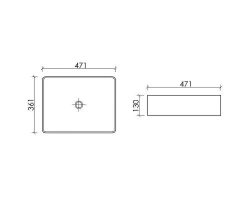 Раковина-чаша Ceramicanova Element 47 CN6069MB Черная матовая