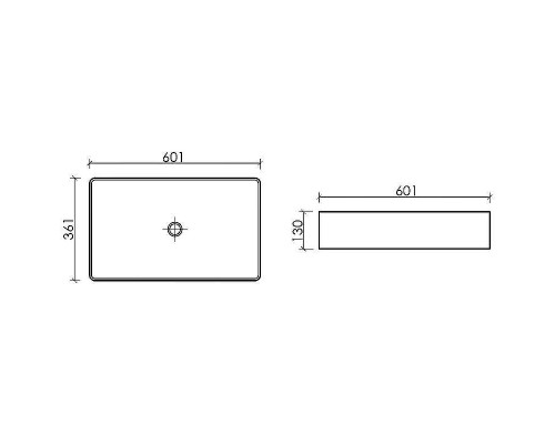 Раковина-чаша Ceramicanova Element 60 CN6070MB Черная матовая