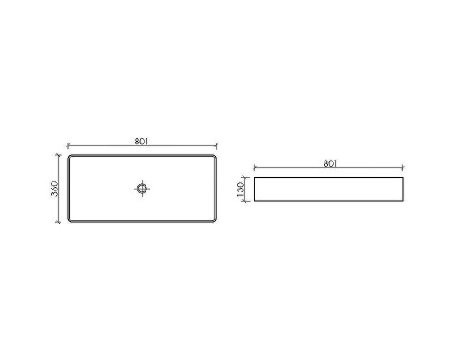 Раковина-чаша Ceramicanova Element 80 CN6072 Белая