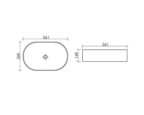 Раковина-чаша Ceramicanova Element 56 CN6075 Белая