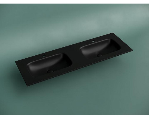 Раковина Ceramicanova Grace 140 CN7022MB двойная Черная матовая
