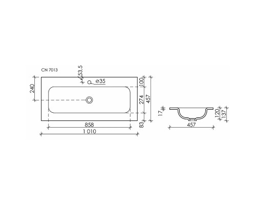 Раковина Ceramicanova GRACE 101 CN7013MC цвет Капучино матовый