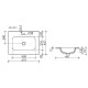 Мебельная раковина Ceramicanova Grace 60 CN7011MB Черная матовая