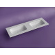 Мебельная раковина Ceramicanova Grace 140 CN7022wx двойная цвет Белый