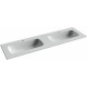 Мебельная раковина Ceramicanova Grace 160 CN7023 двойная Белая