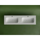 Мебельная раковина Ceramicanova Grace 160 CN7023 двойная Белая