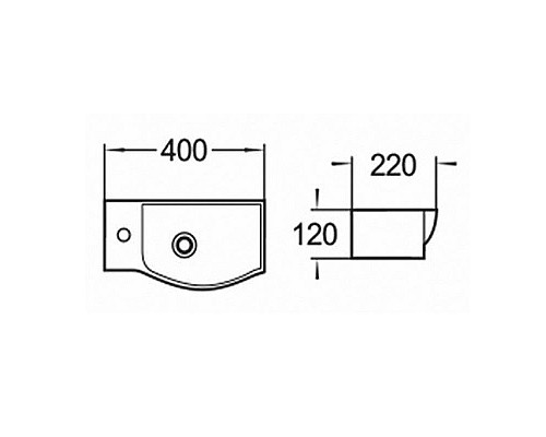 Приобрести Раковина Comforty 40 R 7947AR 00004150353 Белая в магазине сантехники Santeh-Crystal.ru