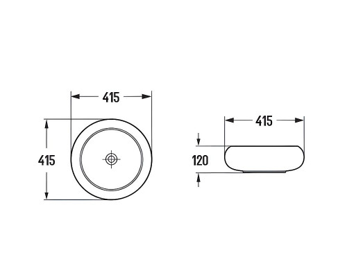 Купить Раковина-чаша Comforty 41.5 114 00-00012228 Белая в магазине сантехники Santeh-Crystal.ru