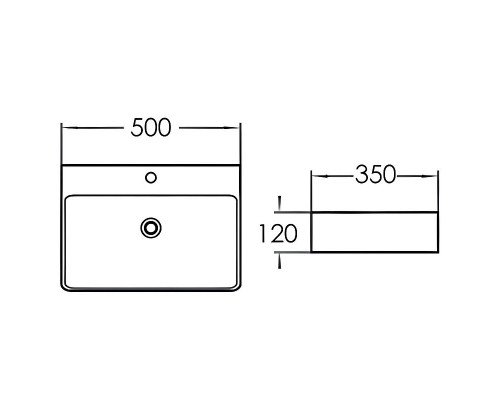 Приобрести Раковина Comforty 50 7657D 00-00011951 Белая в магазине сантехники Santeh-Crystal.ru
