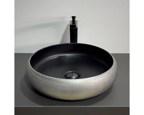 Заказать Раковина-чаша Comforty 41.5 78653 00-00012232 Серебро Черная в магазине сантехники Santeh-Crystal.ru