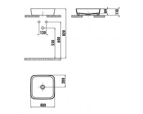 Заказать Раковина-чаша Creavit Loop 40 LP040-00CB00E-0000 Белая в магазине сантехники Santeh-Crystal.ru