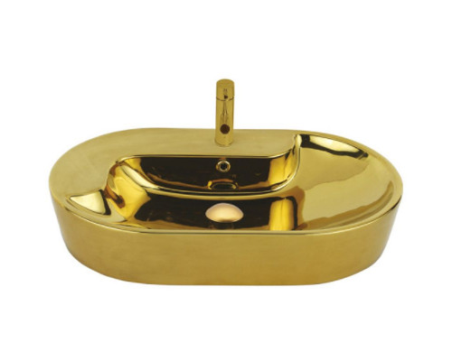 Купить Раковина Creavit Topic 70 TP172-00CB00E-AK00 Золото в магазине сантехники Santeh-Crystal.ru