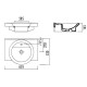 Приобрести Раковина Creavit Wing 65 WN065.00000 Белая в магазине сантехники Santeh-Crystal.ru