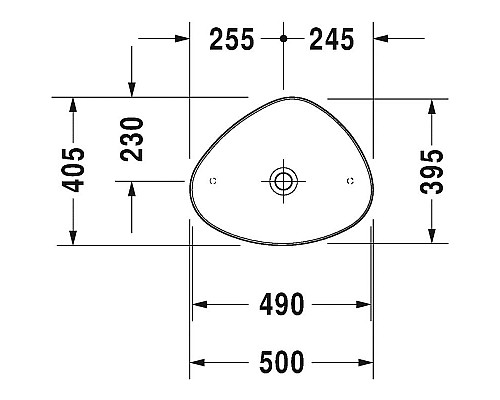 Заказать Раковина-чаша Duravit Cape-Cod 50 2339500000 Белая глянцевая в магазине сантехники Santeh-Crystal.ru