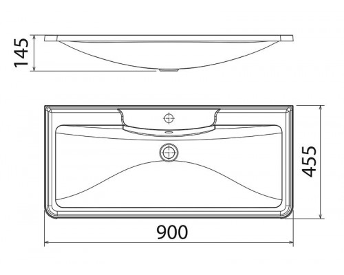 Заказать Раковина Florentina Аллегро 90 10.020.00900.001 Белая в магазине сантехники Santeh-Crystal.ru