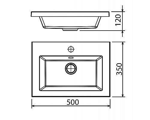 Купить Раковина Florentina Анита 50 10.150.00500.001 Белая в магазине сантехники Santeh-Crystal.ru