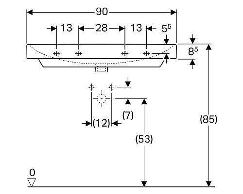 Santeh-Crystal.ru: Раковина Geberit Smyle Square 90 500.251.01.1 Белая Заказать Раковина Geberit Smyle Square 90 500.251.01.1 Белая в магазине сантехники Santeh-Crystal.ru