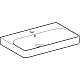 Заказать Раковина Geberit Smyle Square 90 500.251.01.1 Белая в магазине сантехники Santeh-Crystal.ru