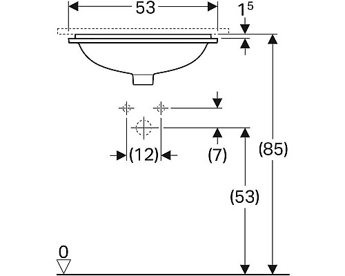 Santeh-Crystal.ru: Раковина Geberit VariForm 53 500.760.01.2 Белая Купить Раковина Geberit VariForm 53 500.760.01.2 Белая в магазине сантехники Santeh-Crystal.ru