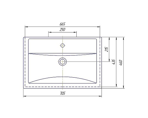 Купить Раковина Grossman Kirovit Фостер 70 15840 Белая в магазине сантехники Santeh-Crystal.ru