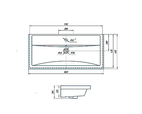 Приобрести Раковина Grossman Kirovit Фостер 100 30513 Белая в магазине сантехники Santeh-Crystal.ru