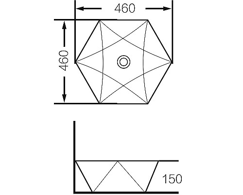 Купить Раковина-чаша Grossman 46 GR-3029 Белая в магазине сантехники Santeh-Crystal.ru