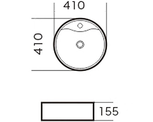 Заказать Раковина-чаша Grossman 41 GR-3012 Белая в магазине сантехники Santeh-Crystal.ru