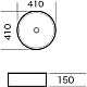 Купить Раковина-чаша Grossman 41 GR-3013 Белая в магазине сантехники Santeh-Crystal.ru