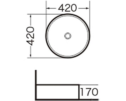 Купить Раковина-чаша Grossman 42 GR-3014 Белая в магазине сантехники Santeh-Crystal.ru